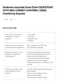 Guidewire Associate Exam EXAM &lpar;QUESTIONS WITH 100&percnt; CORRECT ANSWERS &rpar; &lpar;2026&rpar; &lpar;Verified by Experts&rpar;