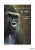 Test Bank with Complete Answer Guide &ndash; Evolutionary Analysis &lpar;5th Edition&rpar; By Jon Herron & Scott Freeman &vert; All Chapters Covered &vert; Rated A&plus; &vert; Latest Edition