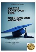 IOP3702 EXAM PACK 2026  - DETAILED QUESTIONS AND ANSWERS 