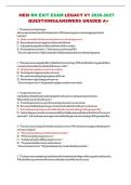 HESI RN Exit Exam Legacy V1 &lpar;2026&sol;2027&rpar; &ndash; Comprehensive Questions & Verified Answers &vert; Grade A&plus;