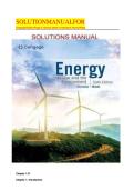Solution Manual for Energy&colon; Its Use and the Environment 6th Edition by Roger Hinrichs &lpar;Author&rpar;&comma; Rachel Wade &lpar;Author&rpar;