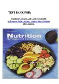 TEST BANK FOR&colon;  Nutrition Concepts And Controversies 5th by Leonard Pich&eacute; &lpar;Author&rpar; Frances Sizer &lpar;Author&rpar; latest  update&period; 