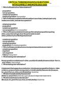 CRITICAL THINKING D265 WGU QUESTIONS WITH CORRECT ANSWERS 