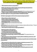 Critical Thinking Reason and Evidence D265&comma; D265 WGU Critical Thinking Reason and Evidence