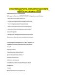 Crisis Management & Intervention Questions with Correct Answers