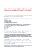 RELIAS RN Pharmacology Exam&comma; Relias&comma; 2026&ndash;2027 &ndash; Latest Actual Test Bank with Verified Answers &lpar;A&plus; Graded&rpar;