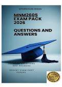 MNM2605 EXAM PACK 2026  - DETAILED QUESTIONS AND ANSWERS 