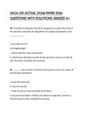 SACA 210 ACTUAL EXAM PAPER 2026 QUESTIONS WITH SOLUTIONS GRADED A&plus;