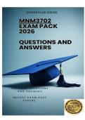 MNM3702 EXAM PACK 2026  - DETAILED QUESTIONS AND ANSWERS 