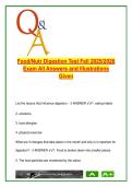 Food&sol;Nutr Digestion Test &ndash; Fell &vert; 2025&sol;2026 &vert; All Exam Answers and Diagrams Included &vert; A&plus; Study Resource