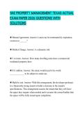 SAE PROPERTY MANAGEMENT TEXAS ACTUAL EXAM PAPER 2026 QUESTIONS WITH SOLUTIONS