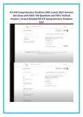 ATI RN Comprehensive Predictor 2023 &lpar;Latest 2025 Version&rpar; Exit Exam with NGN-180 Questions and 100&percnt; Verified Answers &vert; Actual Detailed RN ATI Comprehensive Predictor Exit&excl; 