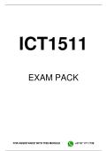 ICT1511 EXAM PACK 2026