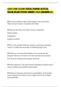 SAFe FOR TeAMS FINAL PAPeR ACTUAL eXAM eXAM STUDY SHeeT 2026 GRADeD A&plus;&period;