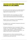 SAFe FOR TeAMS FINAL PAPeR TeST BANK eXAM Q&A 2026 100&percnt; CORReCT&period;