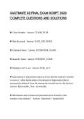 XACTIMATE X2 FINAL EXAM SCRIPT 2026 COMPLETE QUESTIONS AND SOLUTIONS