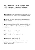 XACTIMATE X2 ACTUAL EXAM PAPER 2026 QUESTIONS WITH ANSWERS GRADED A&plus;