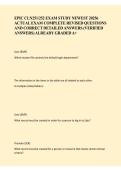EPIC CLN251&ndash;252 Exam Study &vert; Newest 2025&sol;6 Actual Exam Complete Revised Questions & Answers Verified