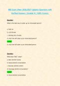 RBS Exam &lpar;New 2026&sol;2027 Update&rpar; Questions with Verified Answers &vert; Graded A &vert; 100&percnt; Correct&period;