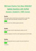 RBS Exam Practice Test &lpar;New 2026&sol;2027 Update&rpar; Questions with Verified Answers &vert; Graded A &vert; 100&percnt; Correct&period;