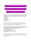 NRNP 6531 Final Exam ACTUAL EXAM 2026&sol;2027&colon; 100&percnt; Verified Questions & Correct Answers