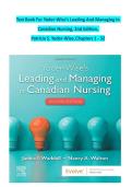 Test Bank for Yoder-Wise&rsquo;s Leading and Managing in Canadian Nursing 2nd Edition &ndash; Janice Waddell & Patricia S&period; Yoder-Wise &vert; 100&percnt; Guaranteed Pass &vert; Latest Update 2026