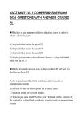 XACTIMATE LVL 1 COMPREHENSIVE EXAM 2026 QUESTIONS WITH ANSWERS GRADED A&plus;