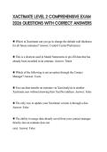 XACTIMATE LEVEL 2 COMPREHENSIVE EXAM 2026 QUESTIONS WITH CORRECT ANSWERS