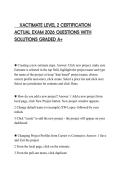 XACTIMATE LEVEL 2 CERTIFICATION ACTUAL EXAM 2026 QUESTIONS WITH SOLUTIONS GRADED A&plus;