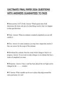 XACTIMATE FINAL PAPER 2026 QUESTIONS WITH ANSWERS GUARANTEED TO PASS