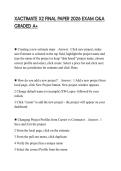 XACTIMATE X2 FINAL PAPER 2026 EXAM Q&A GRADED A&plus;