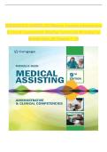 Solution Manual for Medical Assisting Administrative & Clinical Competencies &lpar;MindTap Course List&rpar; 9th Edition by Michelle Blesi&comma; Verified Chapters 1 - 58&comma; Complete Newest Version