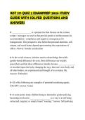 WST 371 QUIZ 2 EXAMPREP 2026 STUDY GUIDE WITH SOLVED QUESTIONS AND ANSWERS