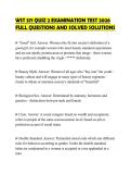 WST 371 QUIZ 2 EXAMINATION TEST 2026 FULL QUESTIONS AND SOLVED SOLUTIONS