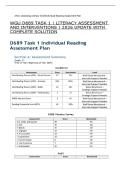 WGU D689 TASK 1 &vert; LITERACY ASSESSMENT AND INTERVENTIONS &vert; 2026 UPDATE WITH COMPLETE SOLUTION