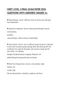 WSET LEVEL 3 FINAL EXAM PAPER 2026 QUESTIONS WITH ANSWERS GRADED A&plus;