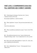 WSET LEVEL 3 COMPREHENSIVE EXAM 2026 FULL QUESTIONS AND CORRECT ANSWERS