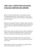 WSET LEVEL 3 CERTIFICATION EVALUATION EXAM 2026 QUESTIONS AND ANSWERS