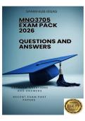 MNO3705 EXAM PACK 2026  - DETAILED QUESTIONS AND ANSWERS 