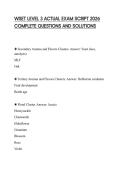 WSET LEVEL 3 ACTUAL EXAM SCRIPT 2026 COMPLETE QUESTIONS AND SOLUTIONS
