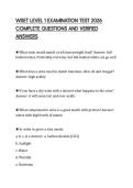 WSET LEVEL 1 EXAMINATION TEST 2026 COMPLETE QUESTIONS AND VERIFIED ANSWERS