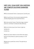 WSET LEVEL 1 EXAM SCRIPT 2026 QUESTIONS AND COMPLETE SOLUTIONS GUARANTEED TO PASS