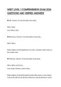 WSET LEVEL 1 COMPREHENSIVE EXAM 2026 QUESTIONS AND VERIFIED ANSWERS