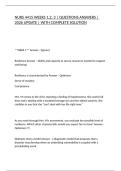 NURS 4415 WEEKS 1&comma;2&comma; 3 &vert; QUESTIONS ANSWERS &vert; 2026 UPDATE &vert; WITH COMPLETE SOLUTION
