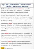 wgu D001 Questions with Correct Answers &vert;  Updated &lpar;100&percnt; Correct Answers&rpar; 