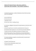 NURS 3375 HEALTH POLICY AND LEGAL ASPECTS &vert; QUESTIONS AND ANSWERS &vert; 2026 UPDATE GRADED A&plus;
