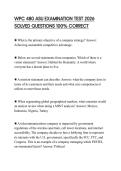WPC 480 ASU EXAMINATION TEST 2026 SOLVED QUESTIONS 100&percnt; CORRECT