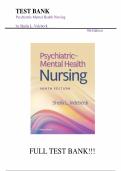 Test Bank &ndash; Psychiatric Mental Health Nursing &lpar;9th Edition&rpar; by Sheila Videbeck &vert; All Chapters &vert; Latest Edition