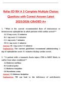 Relias medical surgical RN A 1 Reviewed Exam Questions with Correct Answers Latest 2025&sol;2026 GRADED A&plus;