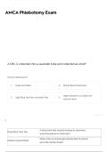 AMCA Phlebotomy Exam &vert; Converted Verified Questions & Answers 2025&ndash;2026